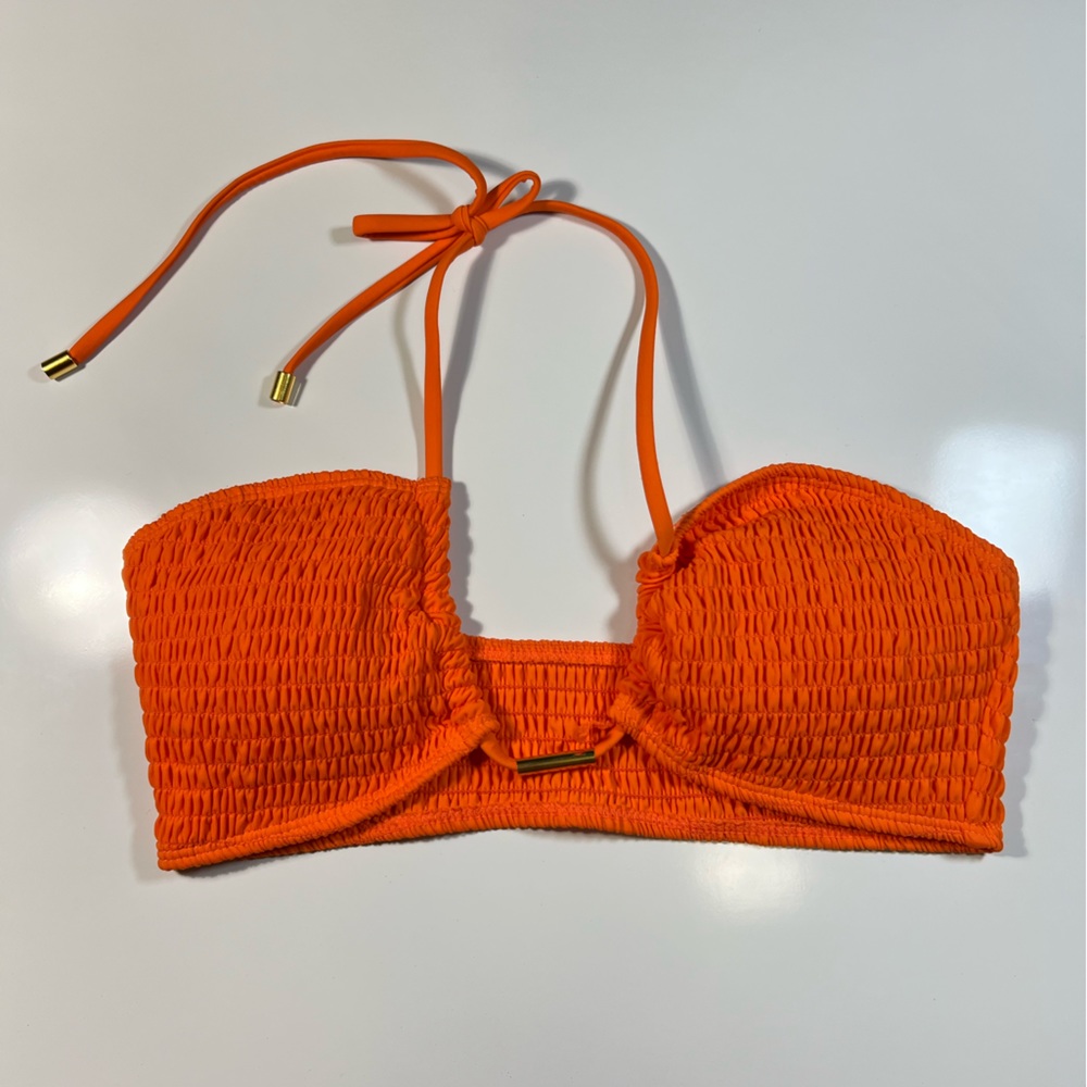 Bright Orange Ribbed Bikini Set, From Shein, Perfect for Summer!